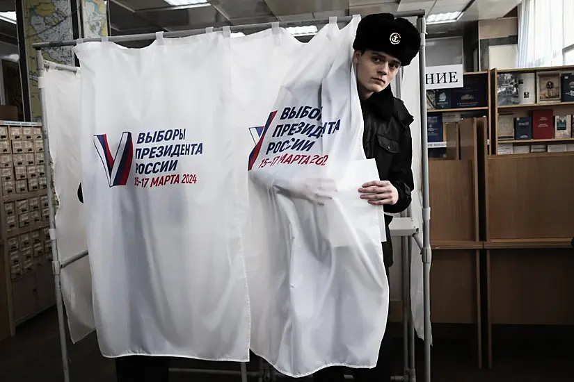 Russians Vote In Election That Holds Little Suspense After Putin Crushed Dissent