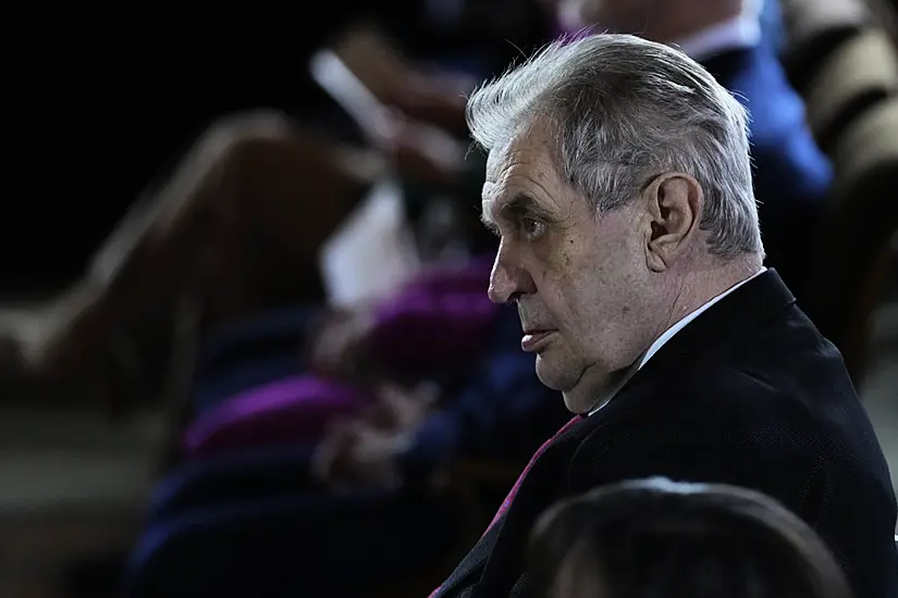 Former Czech President Milos Zeman In Stable Condition After Blood Clot Surgery