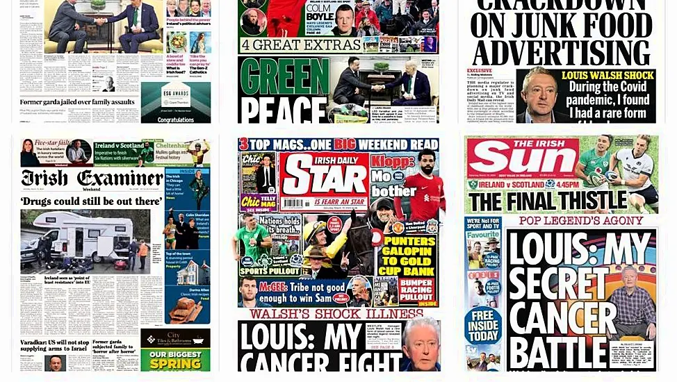 What The Papers Say: Saturday's Front Pages