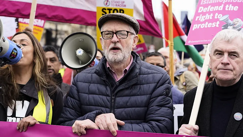 Demonstration Held In Support Of Diane Abbott Outside British Home Office