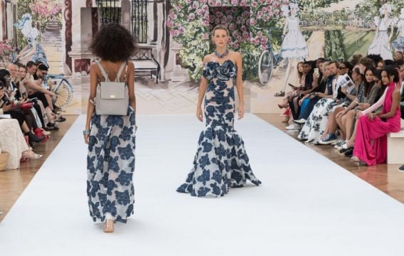 london fashion week: Dare to bare: Transparent dresses, crop tops