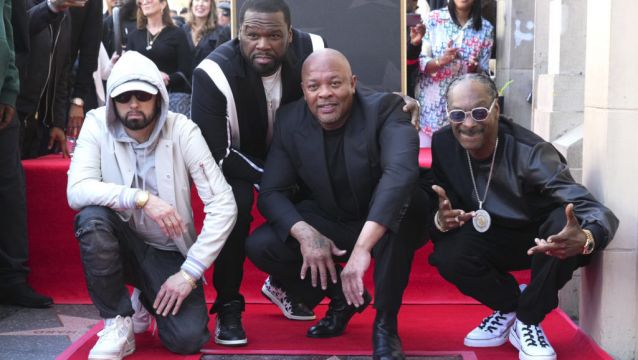 Hip-Hop Stars Eminem, 50 Cent And Snoop Dogg Reunite With Dr Dre In Los Angeles