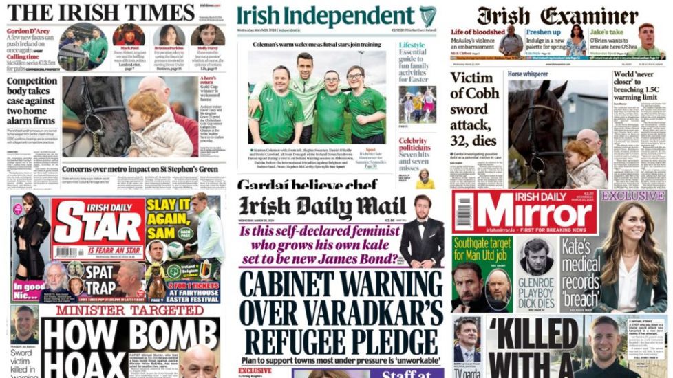 What The Papers Say: Wednesday's Front Pages