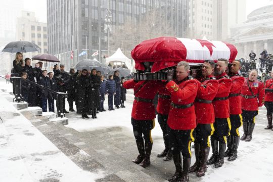 Canada Holds State Funeral For Former Prime Minister Brian Mulroney