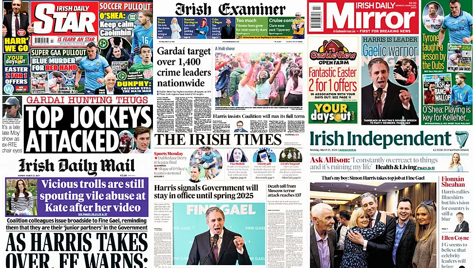 What The Papers Say: Monday's Front Pages