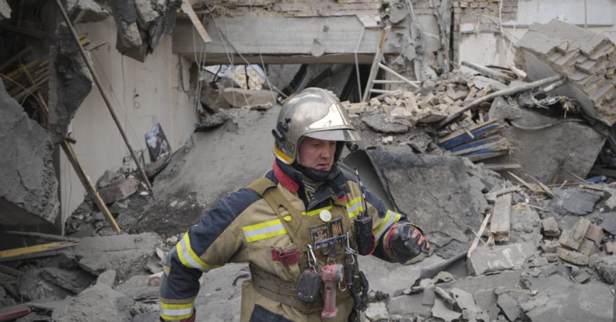 Множество експлозии бяха чути в Киев в понеделник сутринта, когато