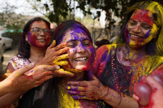Indians Mark The Reawakening Of Spring At Holi, The Hindu Festival Of Colour