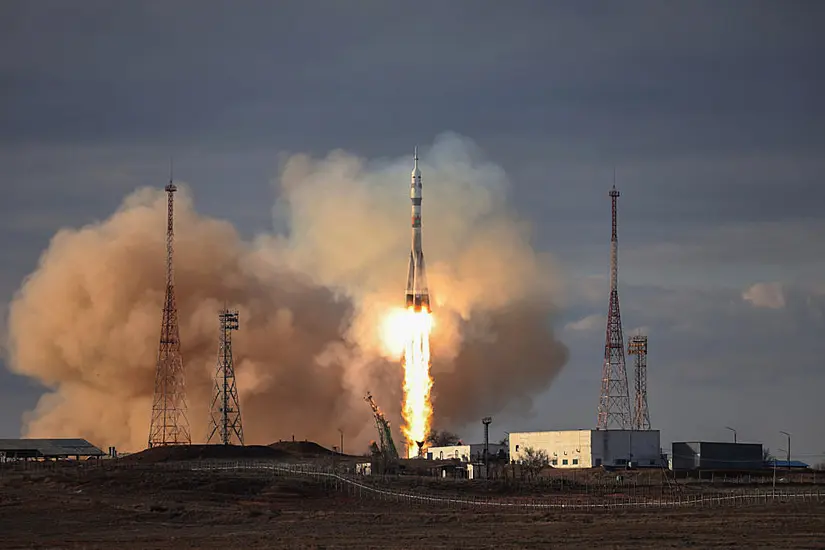 Russian Soyuz Spacecraft Docks At International Space Station