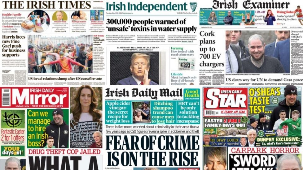 What The Papers Say: Tuesday's Front Pages