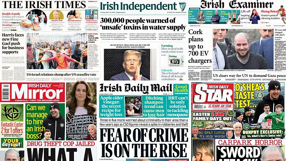 What The Papers Say: Tuesday's Front Pages