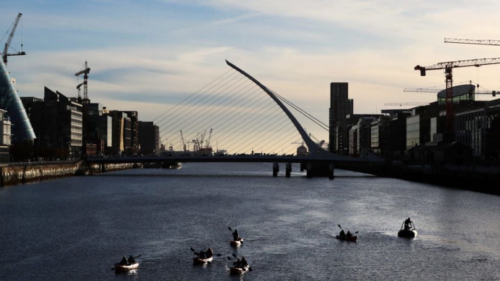 New Bridge Over Liffey At Entrance To Irish National War Memorial Gardens Will Close Daily