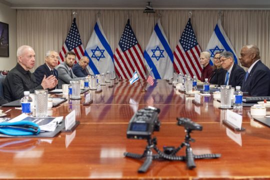 Us And Israeli Defence Chiefs Meet To Discuss Plans For Gaza