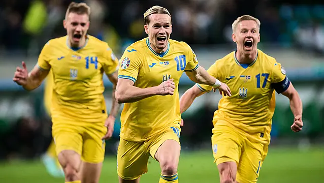 Ukraine Raise Country's Spirits With Euro 2024 Qualification