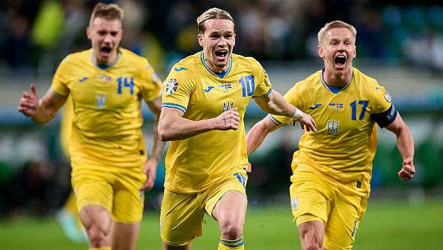 Ukraine Raise Country's Spirits With Euro 2024 Qualification