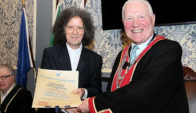 Musician Gilbert O’sullivan Granted Freedom Of Waterford
