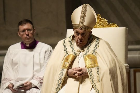 Pope Presides Over Saturday Easter Vigil After Missing Good Friday Procession