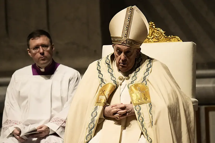 Pope Presides Over Saturday Easter Vigil After Missing Good Friday Procession