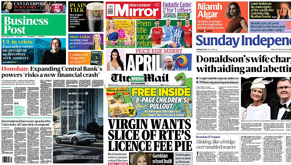 What The Papers Say: Sunday's Front Pages