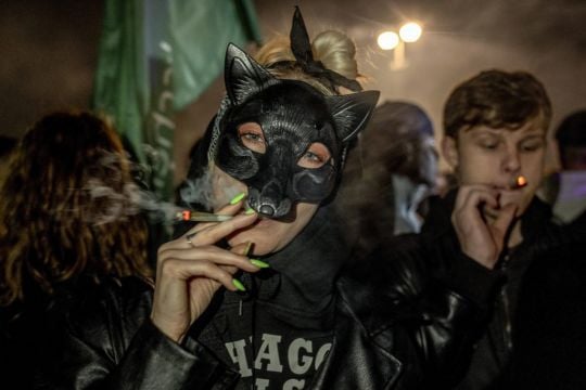 German Campaigners Light Up To Celebrate Legalisation Of Cannabis