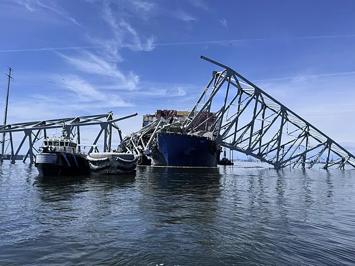 Temporary Shipping Channel Created After Baltimore Bridge Collapse