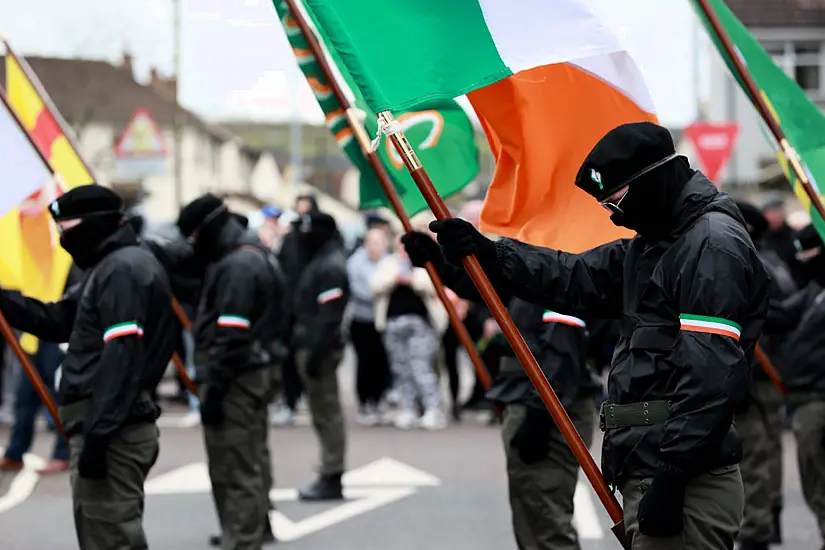 Petrol Bombs Thrown And Van Set On Fire Following Dissident Easter Rising Parade In Derry