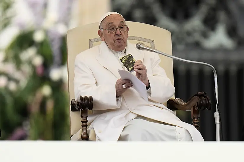 Pope Shows Off Rosary Of Dead Ukrainian Soldier As He Denounces ‘Madness Of War’