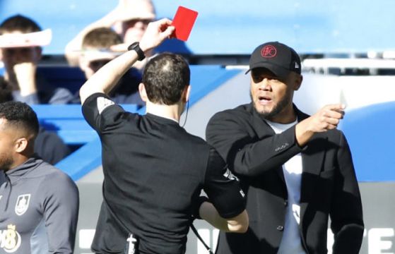 Vincent Kompany Charged By The Fa For Touchline Protests Towards Referee