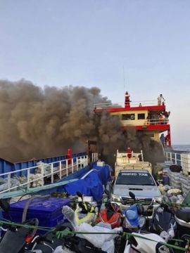 Passengers Jump Into Sea To Escape Ferry Fire In Gulf Of Thailand