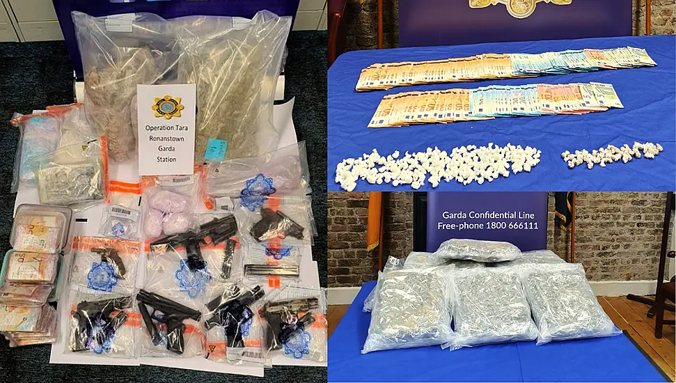 Ten Firearms And Drugs Worth €5M Seized In Dublin Operations