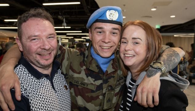 Irish Troops Arrive Home To Mark End Of Peacekeeping Mission In Syria