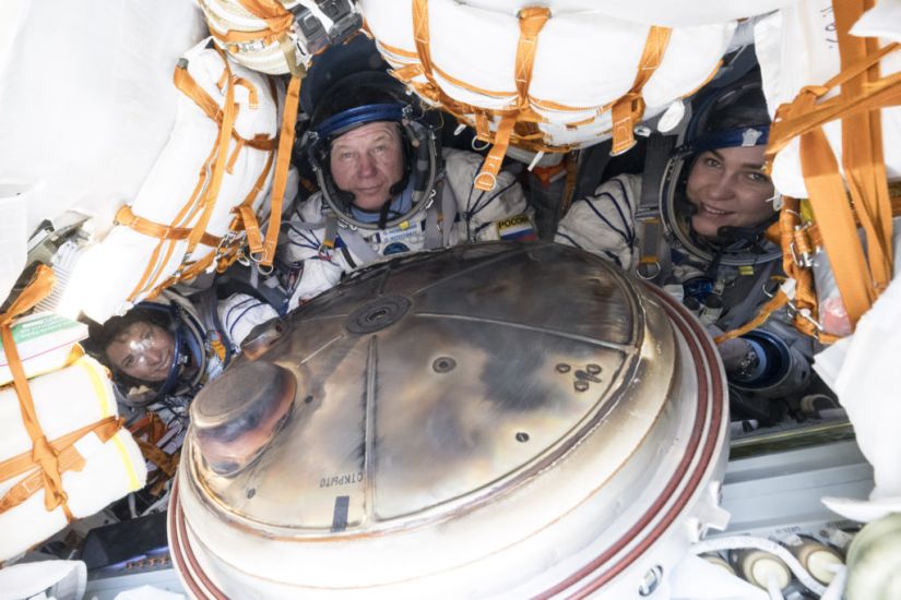 Soyuz Capsule Carrying Three Crew From Space Station Lands Safely In Kazakhstan