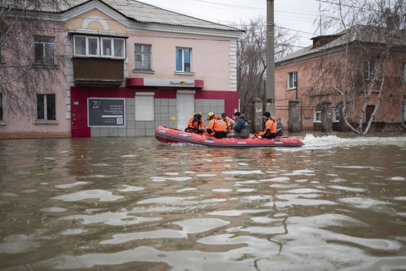 Russians Stage Rare Protest After Dam Bursts And Homes Flood