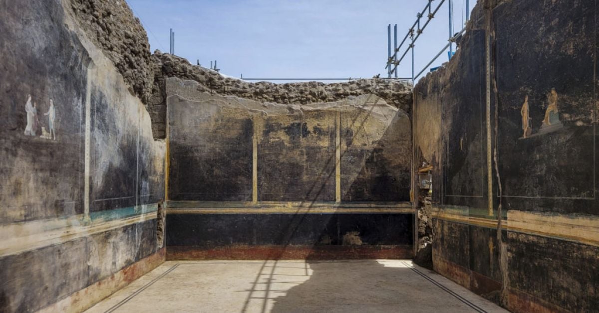 Археолози които разкопават нови обекти в Помпей откриха зашеметяваща банкетна