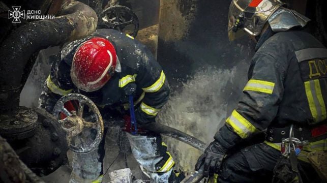 Ukrainian Firefighters Rescue Five Puppies From Under Destroyed Building