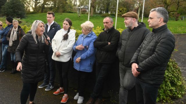 Protest Outside Mayo Hotel Over Plans To House Refugees