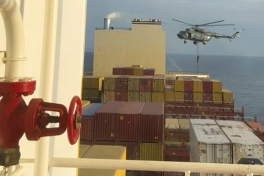 Iranian Forces Seize Container Ship Near Strait Of Hormuz
