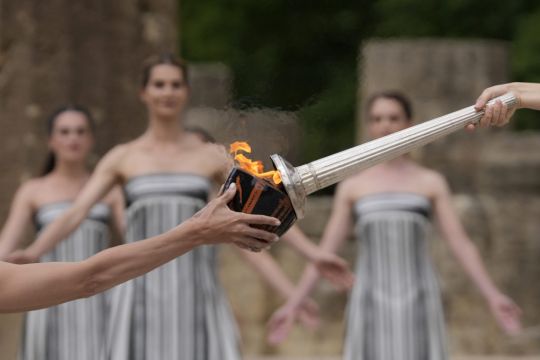Paris Olympics Flame Is Lit At Greek Cradle Of Ancient Games
