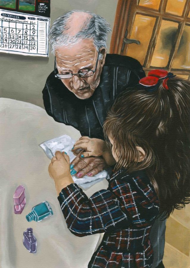 Second Prize In Category B Of The 2024 Texaco Children's Art Competition Was Won By Donegal Student, Kerri Doherty (Age 15), From Abbey Vocational School, Donegal Town, For Her Work Entitled ‘Granda's Turn!’.