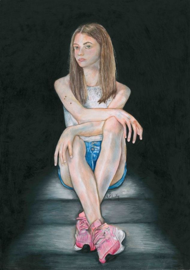 Third Prize In Category C Of The 2024 Texaco Children's Art Competition Was Won By Meath Student, Nicole Doherty (Age 13), From Clarke Art Studio, Ratoath, For Her Work Entitled ‘Contemplating’.