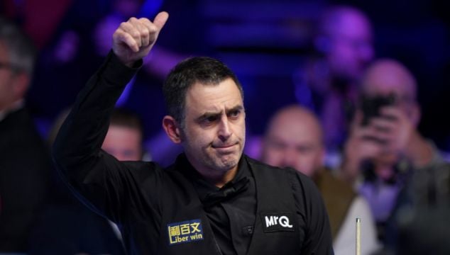 History-Chasing Ronnie O’sullivan Begins World Championship Against Jackson Page