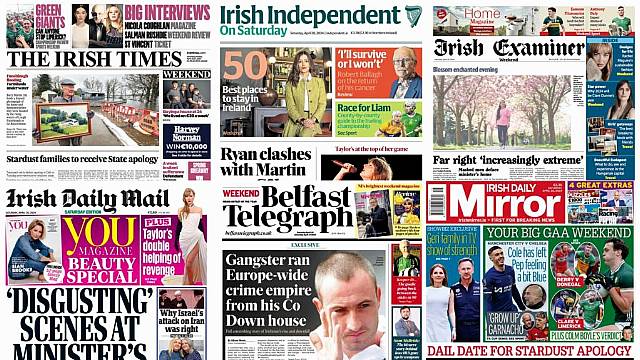 What The Papers Say: Saturday's Front Pages