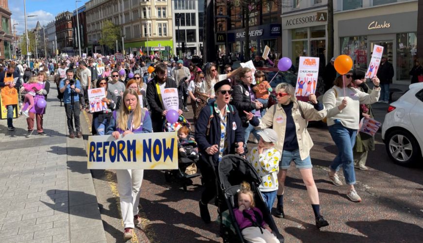 Childcare Cost Protesters In Belfast Say ‘Enough Is Enough’