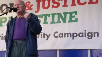 Christy Moore Attends Pro-Palestine Rally In Dublin