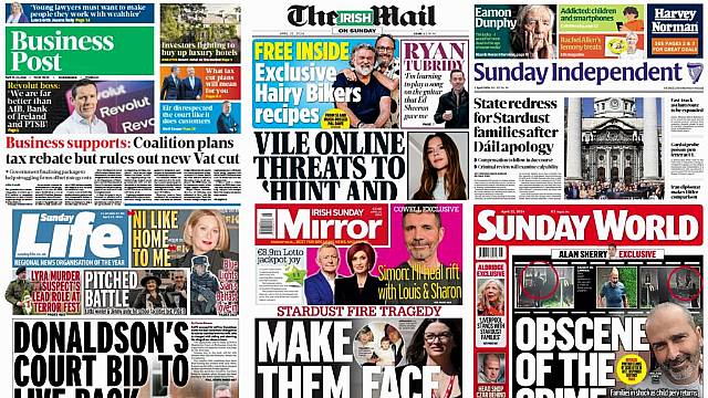 What The Papers Say: Sunday's Front Pages