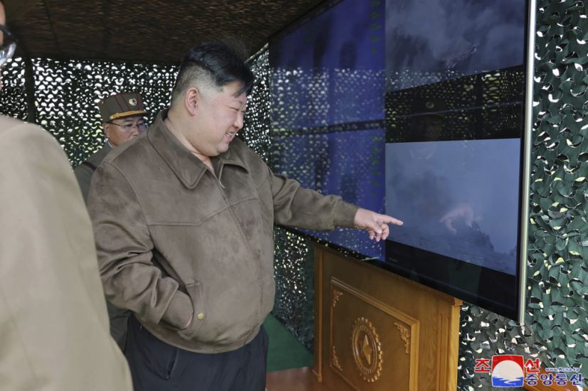 North Korean Leader Leads Rocket Drills That Simulate Nuclear Counterattack