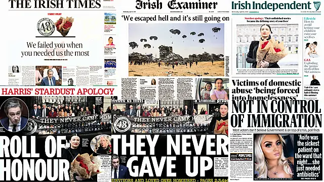 What The Papers Say: Wednesday's Front Pages