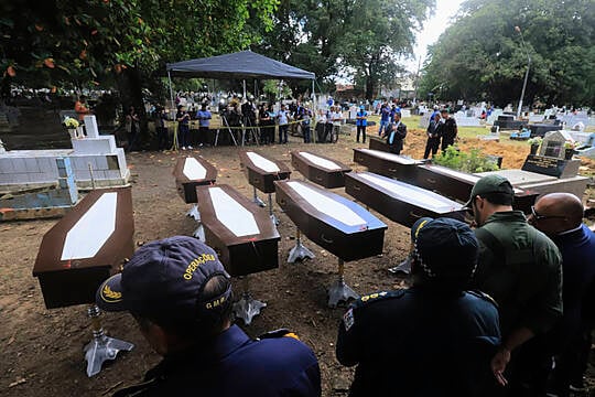 Brazil Buries Bodies Of Migrants Who Drifted In African Boat To Amazon