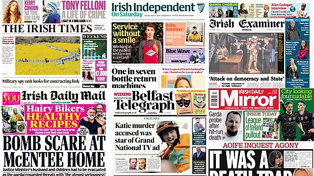 What The Papers Say: Saturday's Front Pages