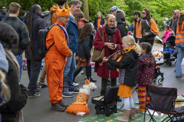 Revellers Dress In Orange To Celebrate Dutch King’s Birthday