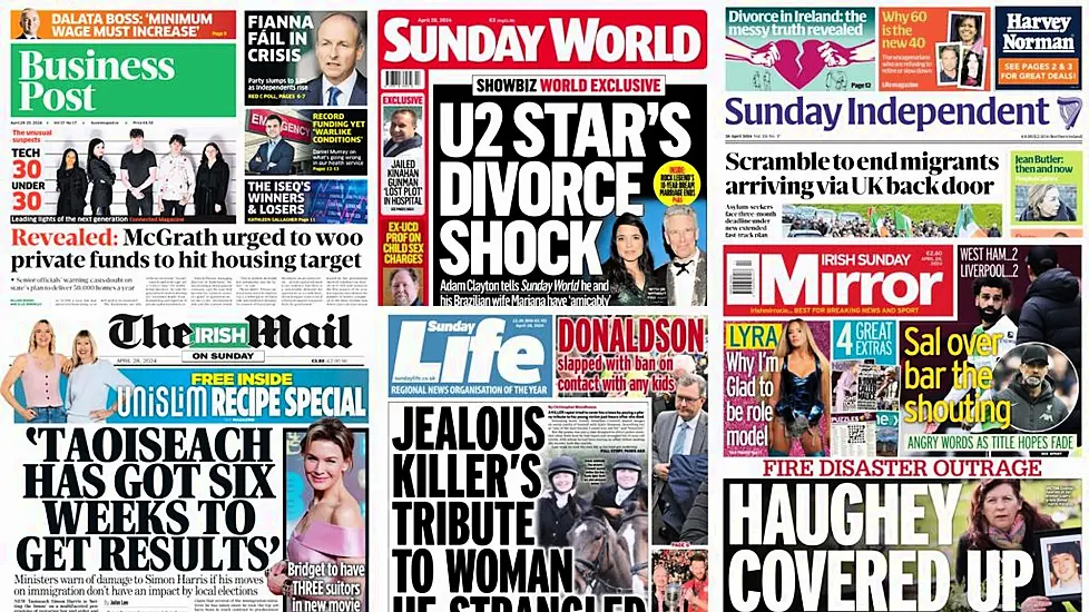 What The Papers Say: Sunday's Front Pages